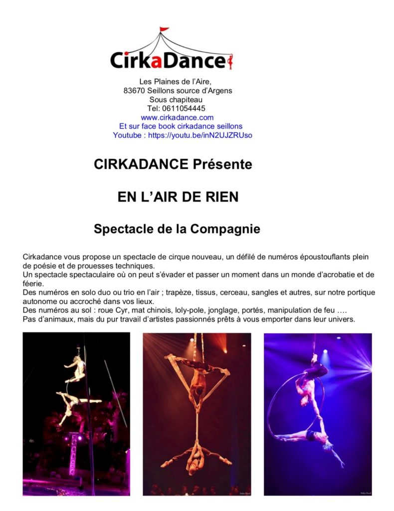 spectacle cirkadance